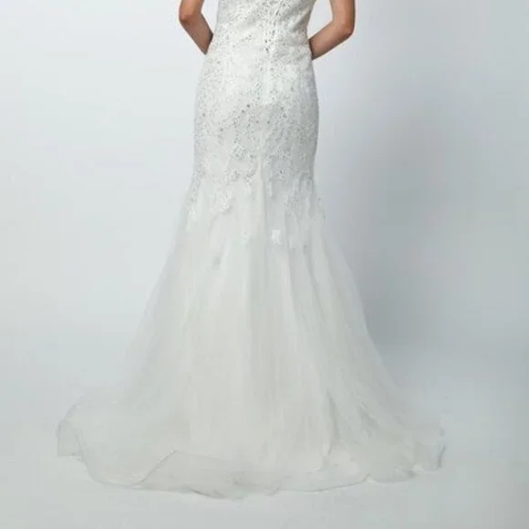 Sequined Off Shoulder Mermaid Dress JT693